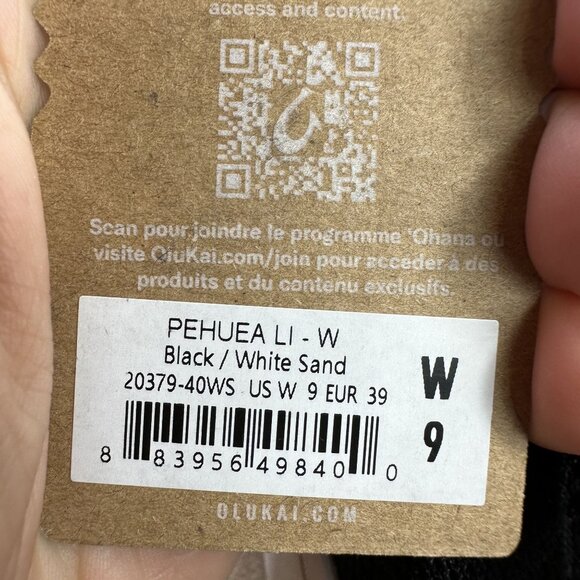 Olukai Pehuea Li Women's size 9 Black Canvas Casual Shoes - Picture 8 of 8